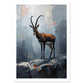 sheep art print for the living room, soft painterly artwork on matte paper