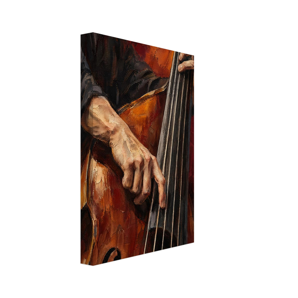 Basgång i vinrött – Canvas