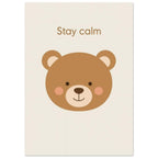 bear art print for the living room, soft painterly artwork on matte paper
