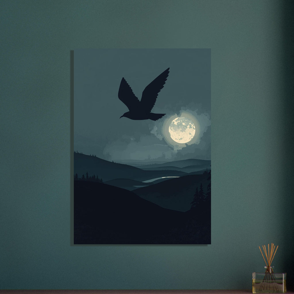 small garden bird art print for the kitchen, soft painterly artwork on matte paper
