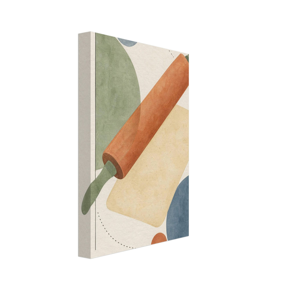Rolling Pin Geometric Kitchen Art Print – Canvas