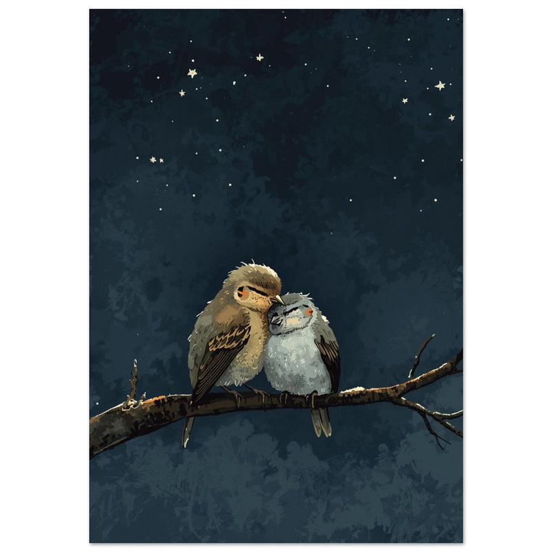 Studie eines kleinen Gartenvogels – Kunstdruck