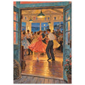 Seafront Dance Hall Retro – illustration wall art print by Printavelle – close-up