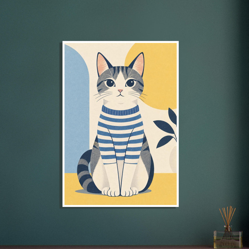original abstract composition art print for the living room, soft painterly artwork on matte paper