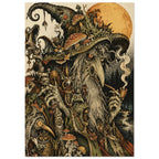 Forest Wizard Vintage Style Art Print