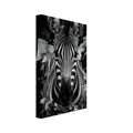zebra art print for the living room, soft painterly artwork on matte paper