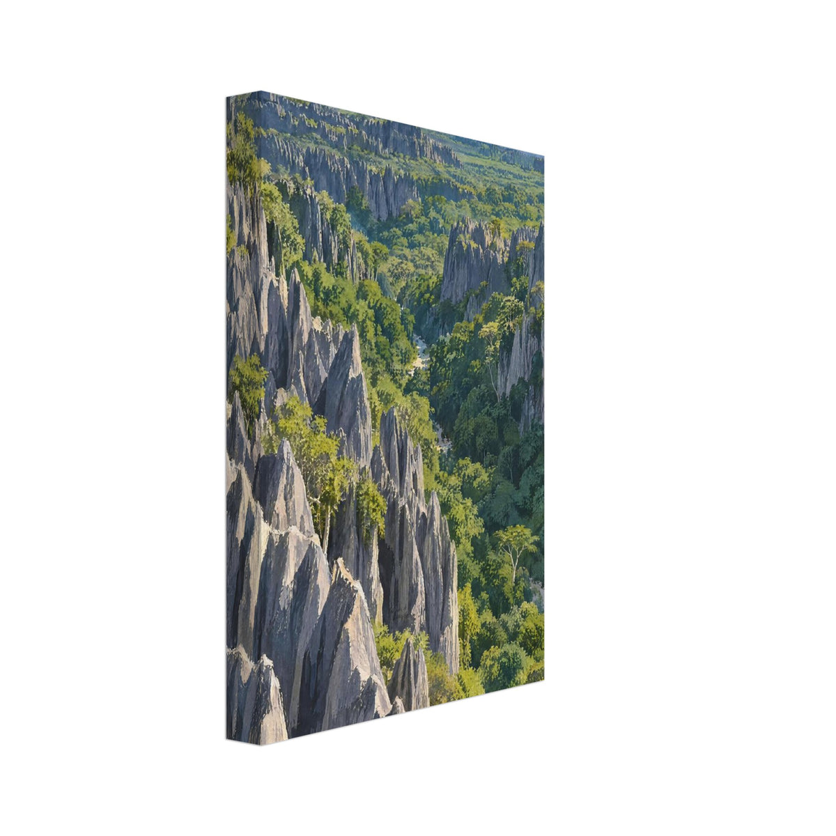 Stone Forest Landscape Art Print – Canvas