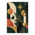 original abstract composition art print for the living room, soft painterly artwork on matte paper