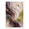 original abstract composition art print for the living room, soft painterly artwork on matte paper