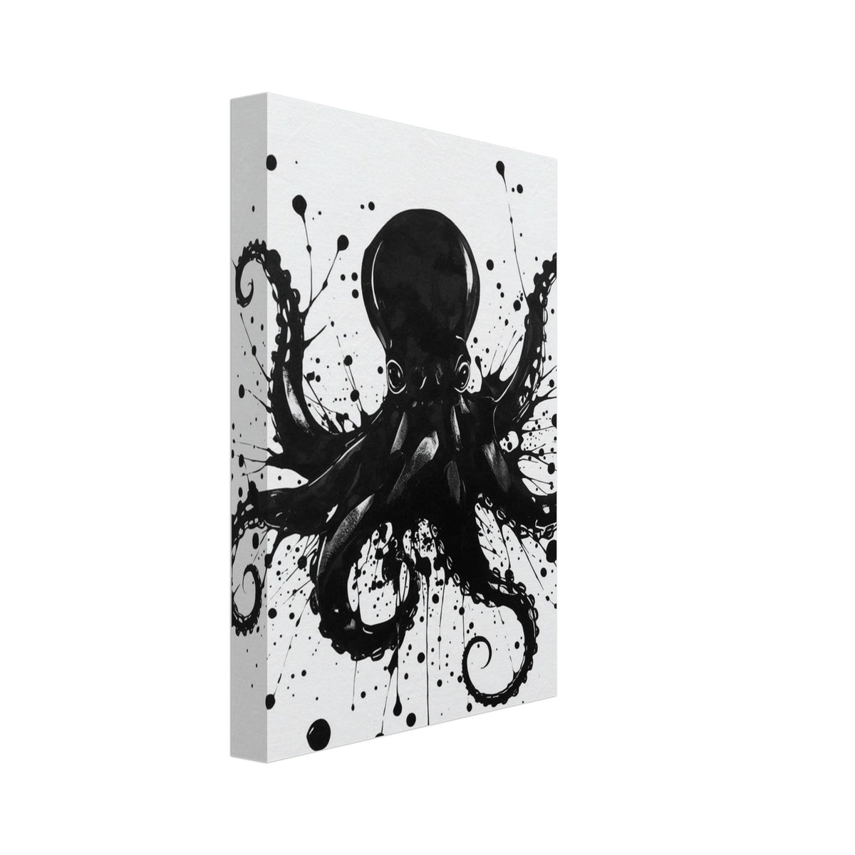 kraken art print for the home office, soft painterly artwork on matte paper