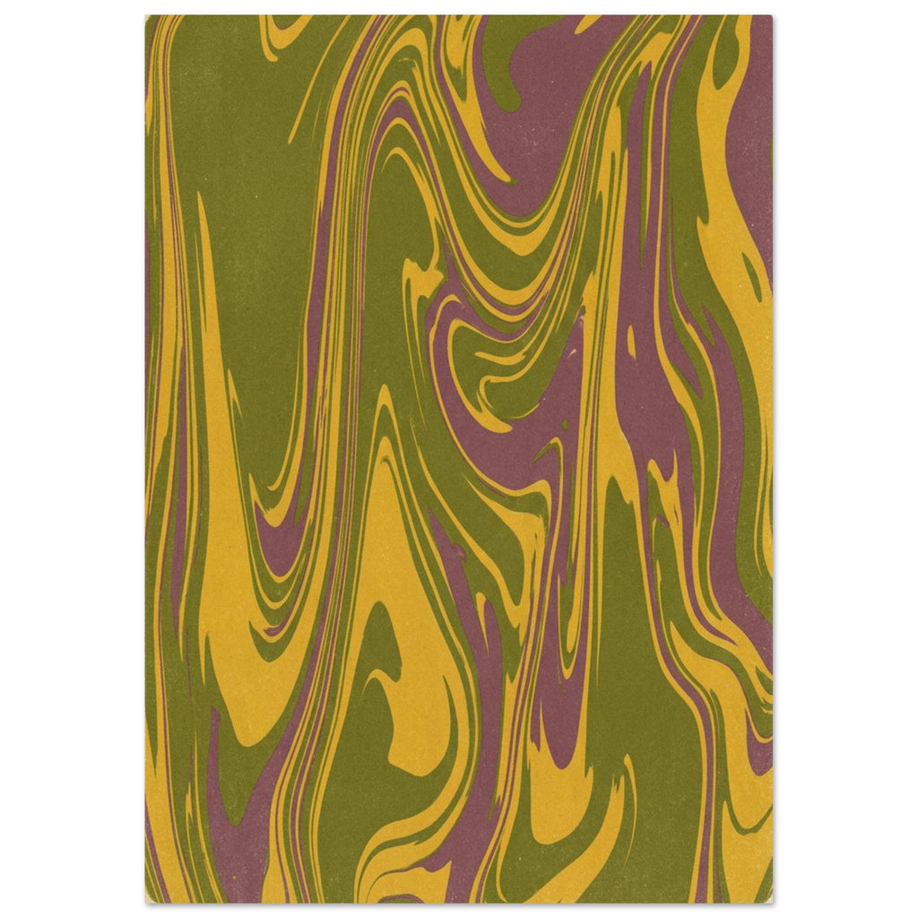 Marbled Swirls Retro Abstract – abstract wall art print by Printavelle – close-up
