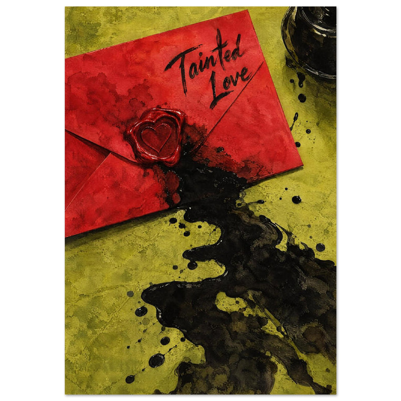 Tainted Love Red Envelope Art Print