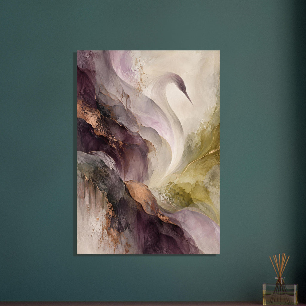 original abstract composition art print for the living room, soft painterly artwork on matte paper