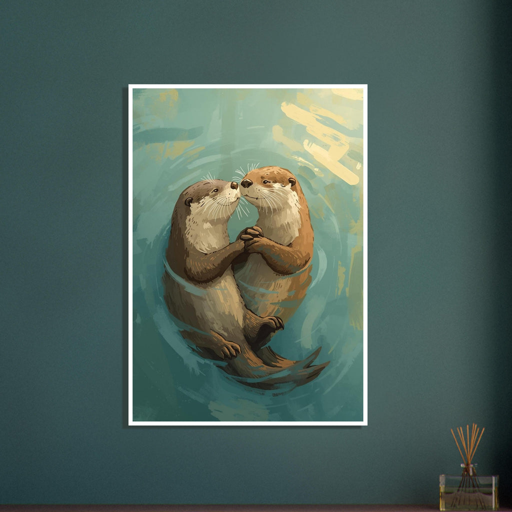 little woodland mouse art print for the nursery, soft painterly artwork on matte paper