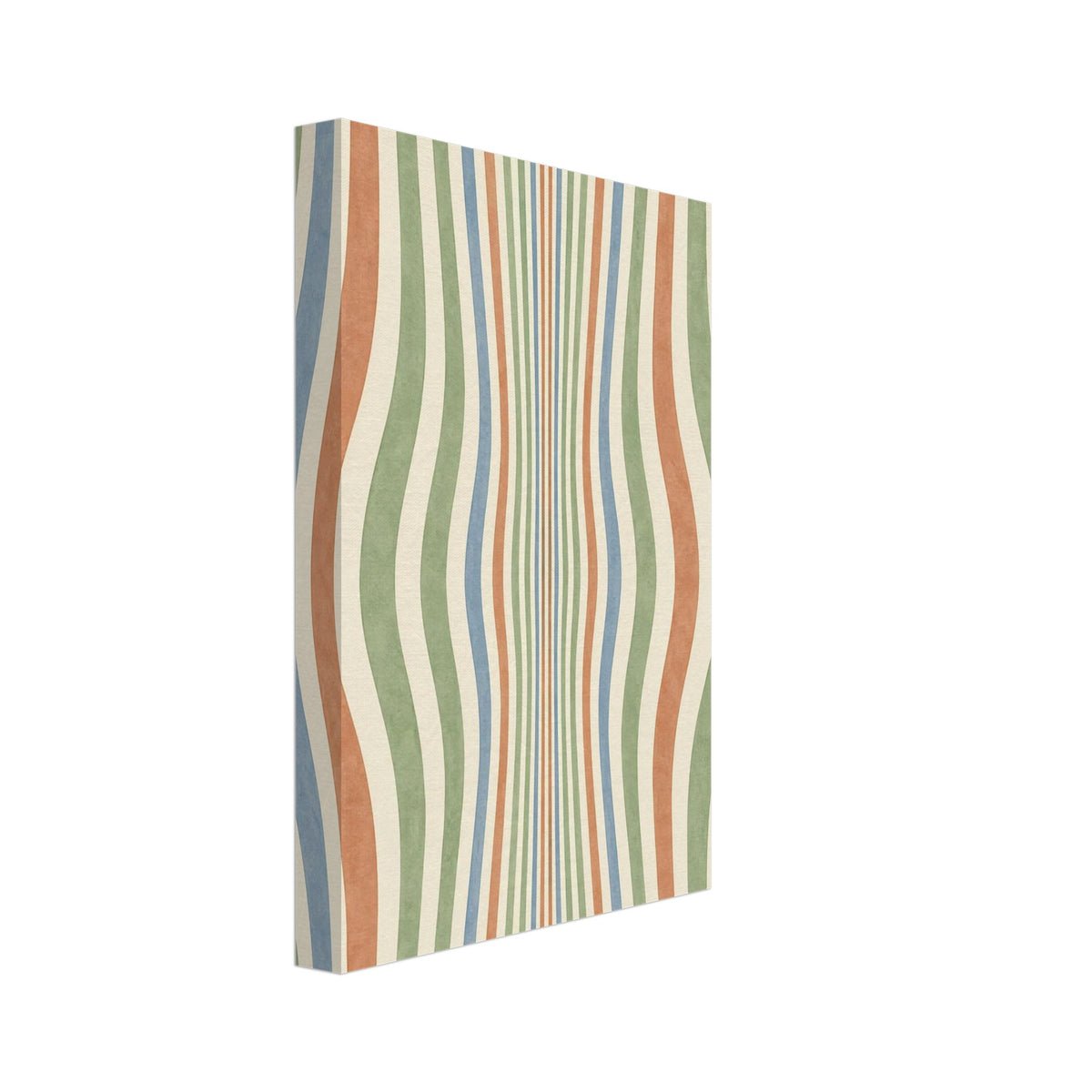 Wavy Stripes Retro Art Print – Canvas