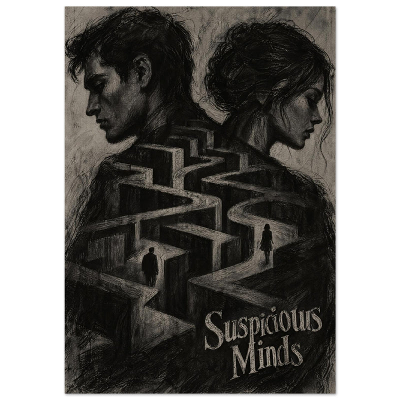 Suspicious Minds Surreal Portrait Art Print