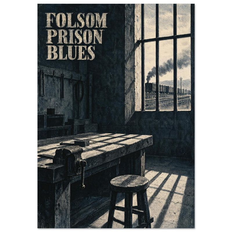 Folsom Prison Blues Vintage Poster