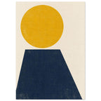 Yellow Circle Geometric Art Print