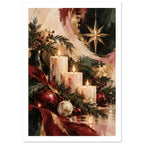 Quiet Original Abstract Composition V Art Print – White Border