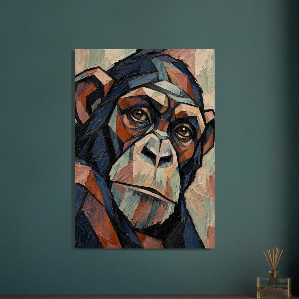 original abstract composition art print for the living room, soft painterly artwork on matte paper