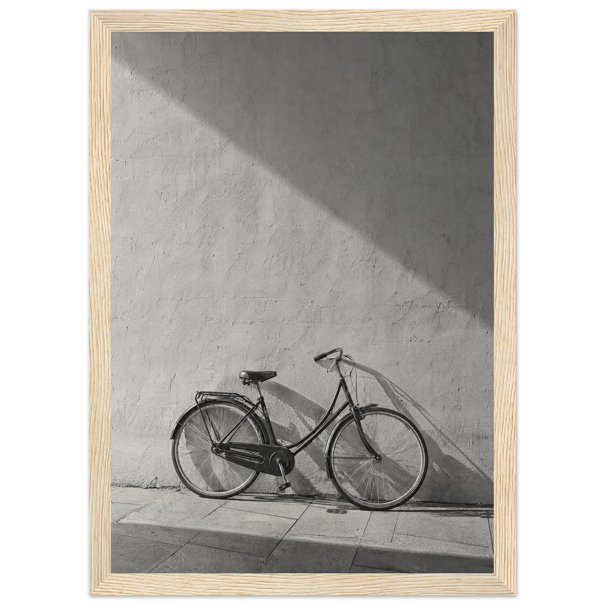 Bicycle Black And White Art Print – Framed