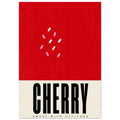 Cherry lettering in black on a cream band beneath a red field with pink and cream marks; small text reads Sweet With Attitude
