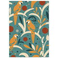 parrot art print for the living room, soft painterly artwork on matte paper