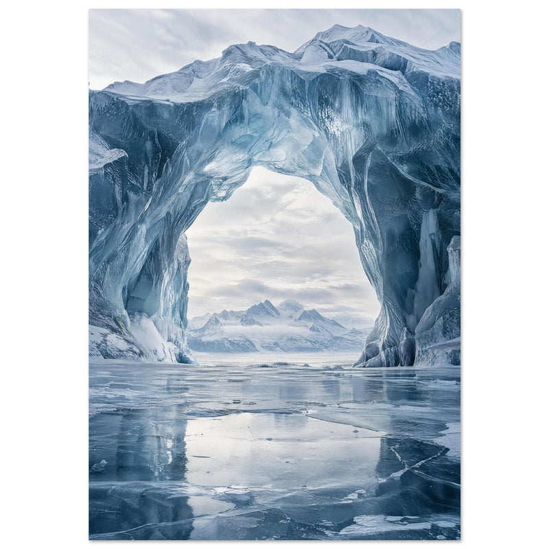 Arche de glace bleue – affiche de paysage