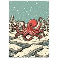deep sea fish art print for the bathroom, soft painterly artwork on matte paper