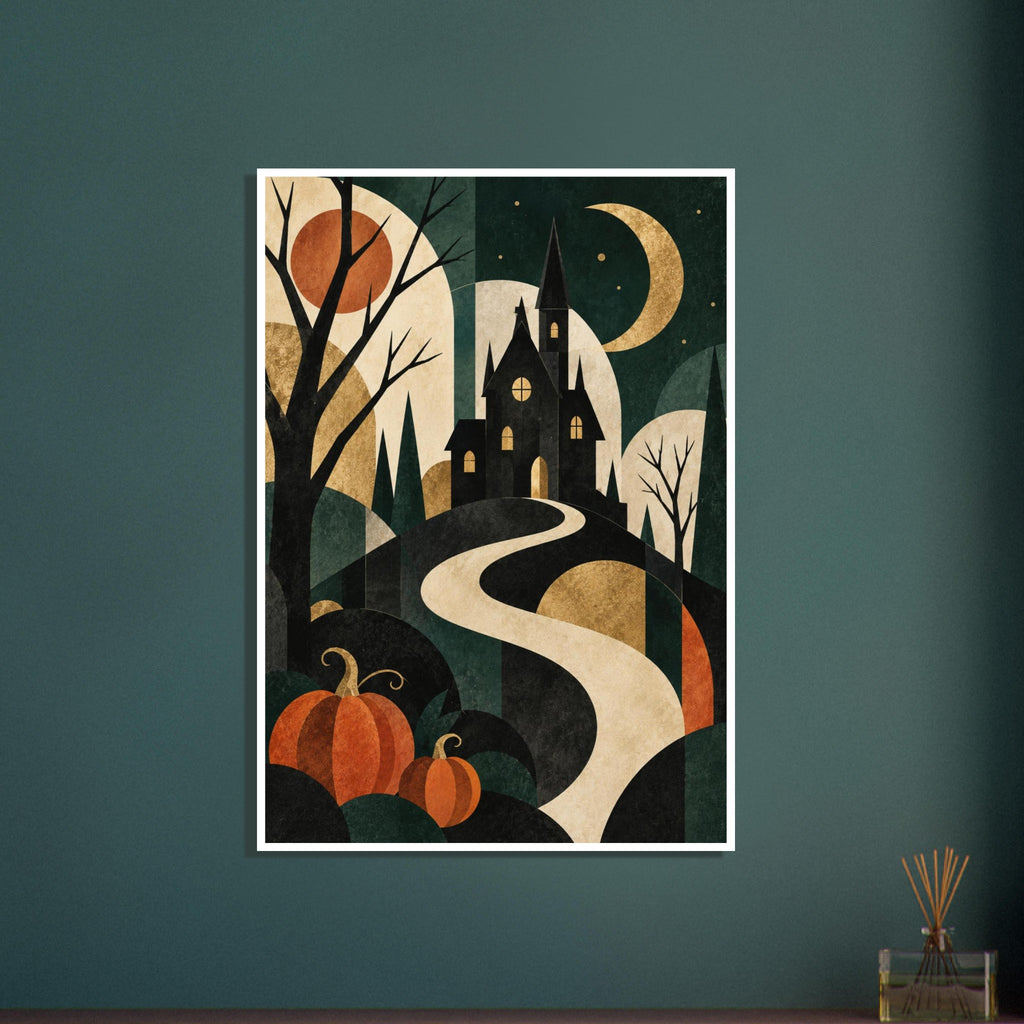 original abstract composition art print for the living room, soft painterly artwork on matte paper