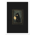 original abstract composition art print for the living room, soft painterly artwork on matte paper