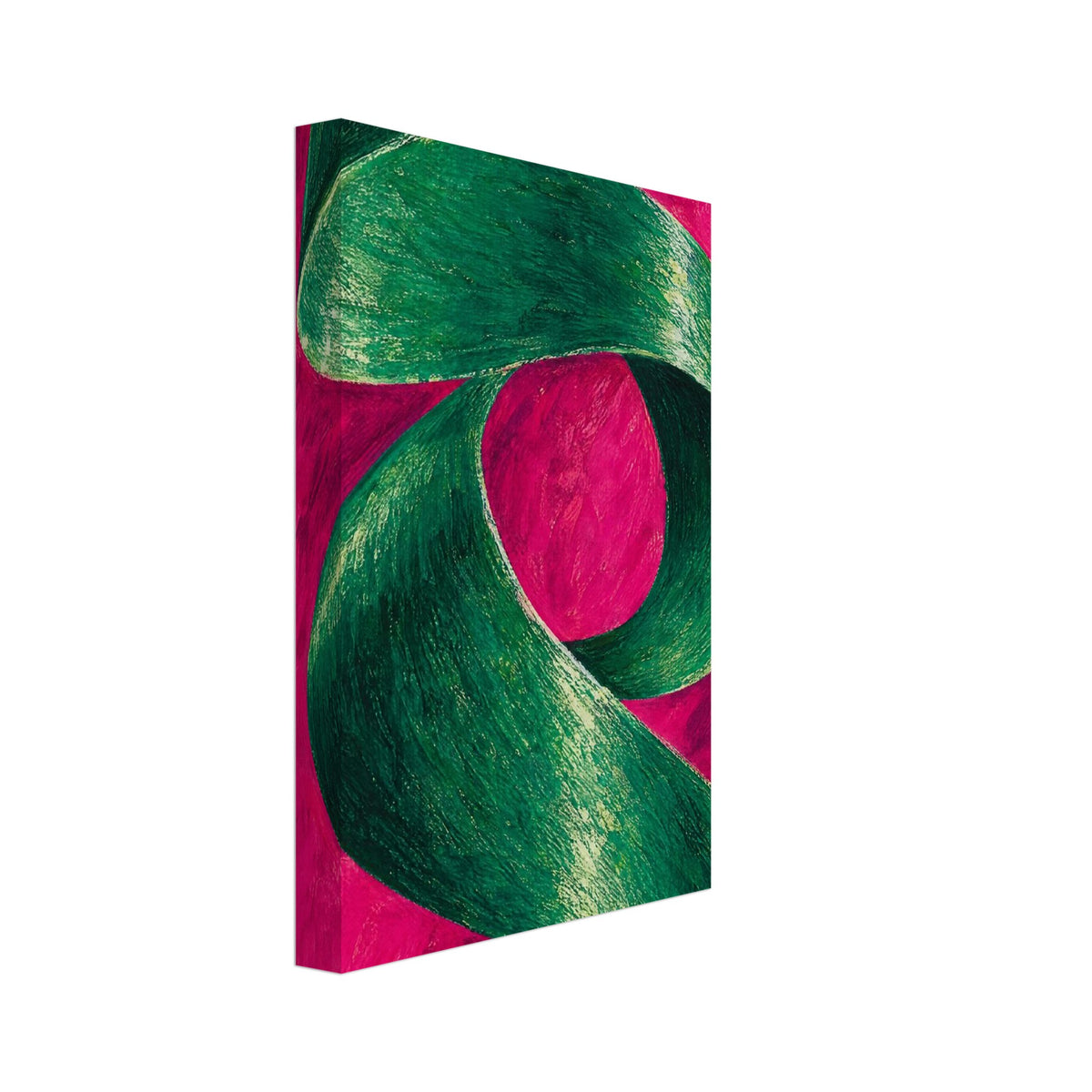 Vridning i grönt – Canvas