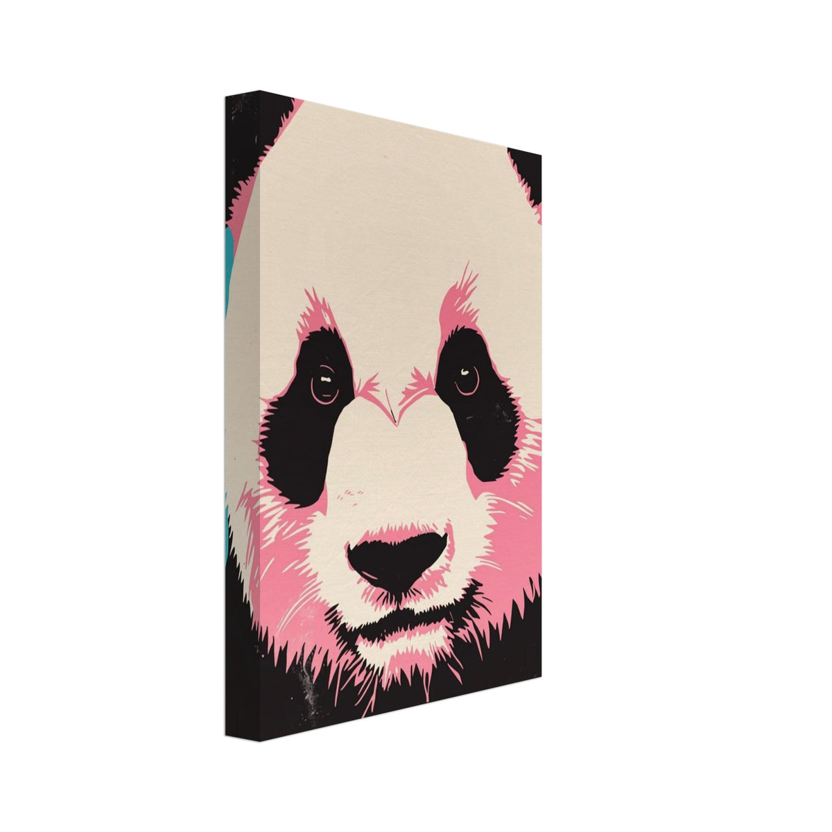 panda art print for the living room, soft painterly artwork on matte paper