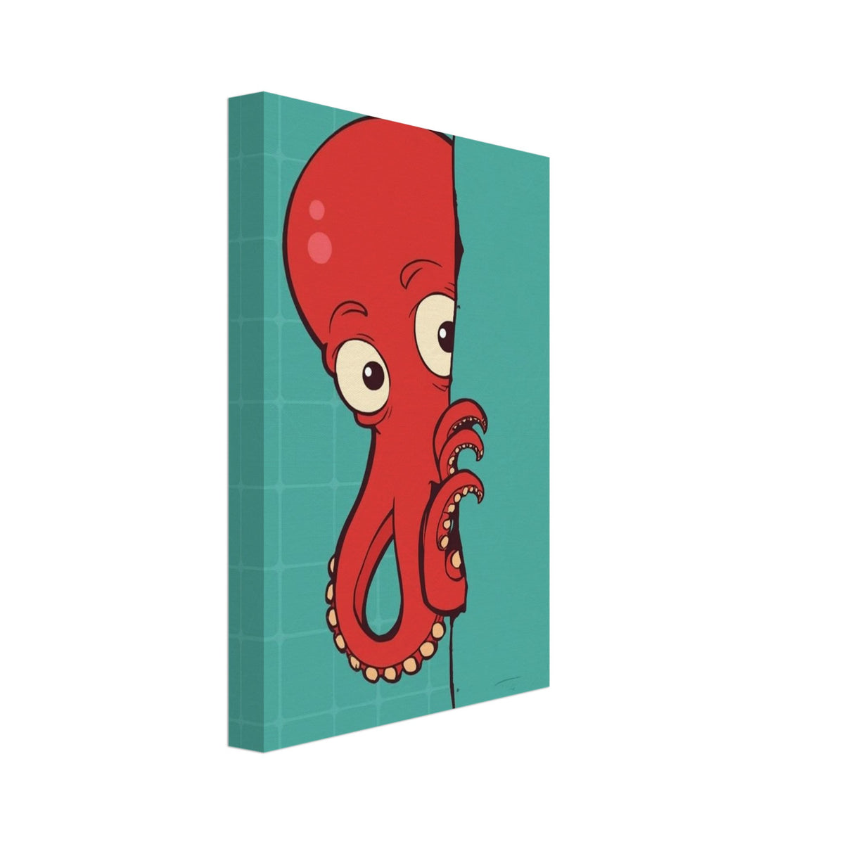deep sea fish art print for the bathroom, soft painterly artwork on matte paper