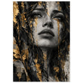 original abstract composition art print for the living room, soft painterly artwork on matte paper