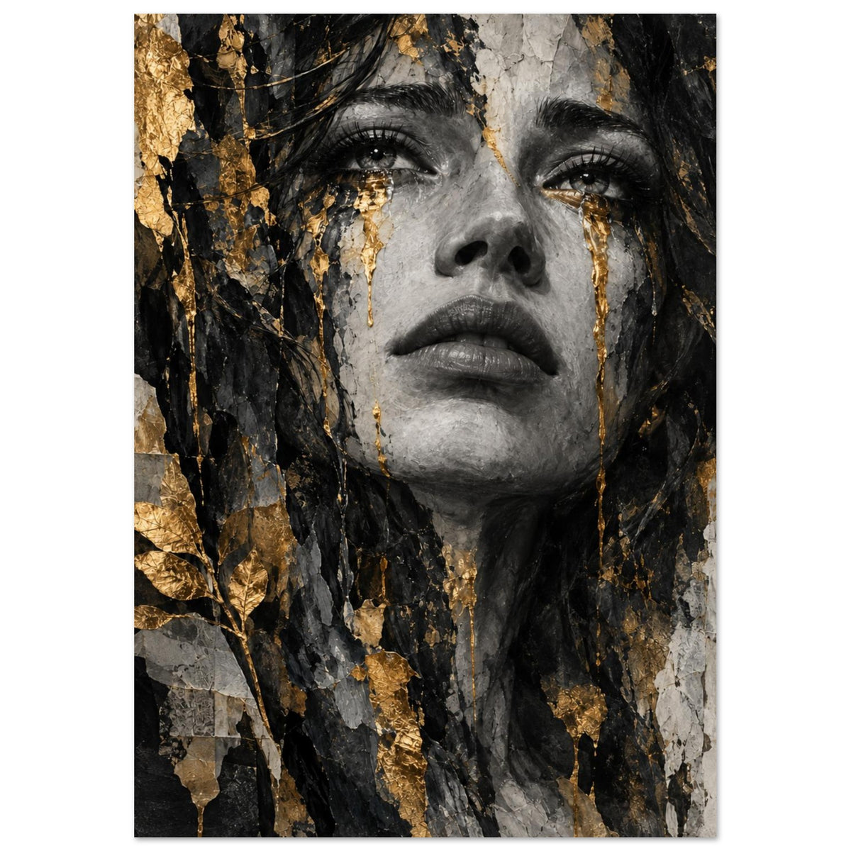 original abstract composition art print for the living room, soft painterly artwork on matte paper