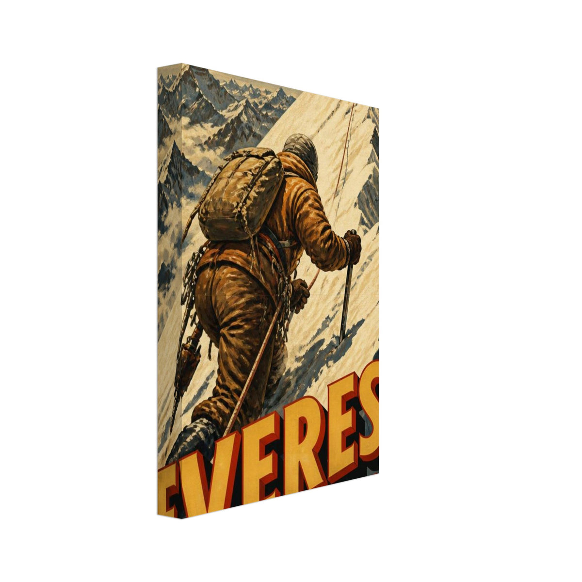 Everest 1953 Vintage Mountaineering Poster – Canvas