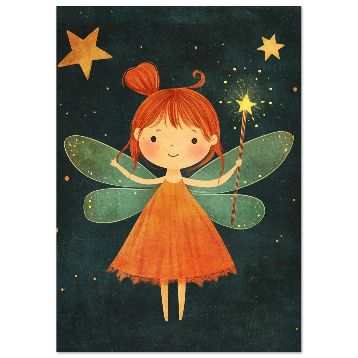 Quiet Wild Animal – illustration wall art print by Printavelle – close-up