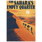 Desert Camel Caravan Vintage Travel Poster