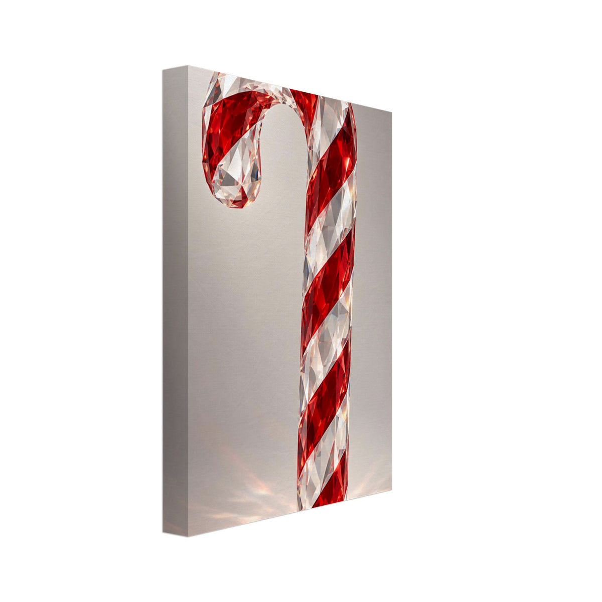Crystal Candy Cane Art Print – Canvas
