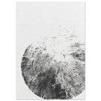 Textured Circle Monochrome Art Print