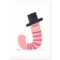 wild animal art print for the living room, soft painterly artwork on matte paper