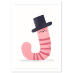 wild animal art print for the living room, soft painterly artwork on matte paper