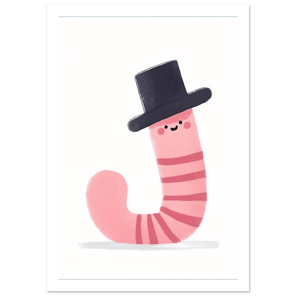 wild animal art print for the living room, soft painterly artwork on matte paper