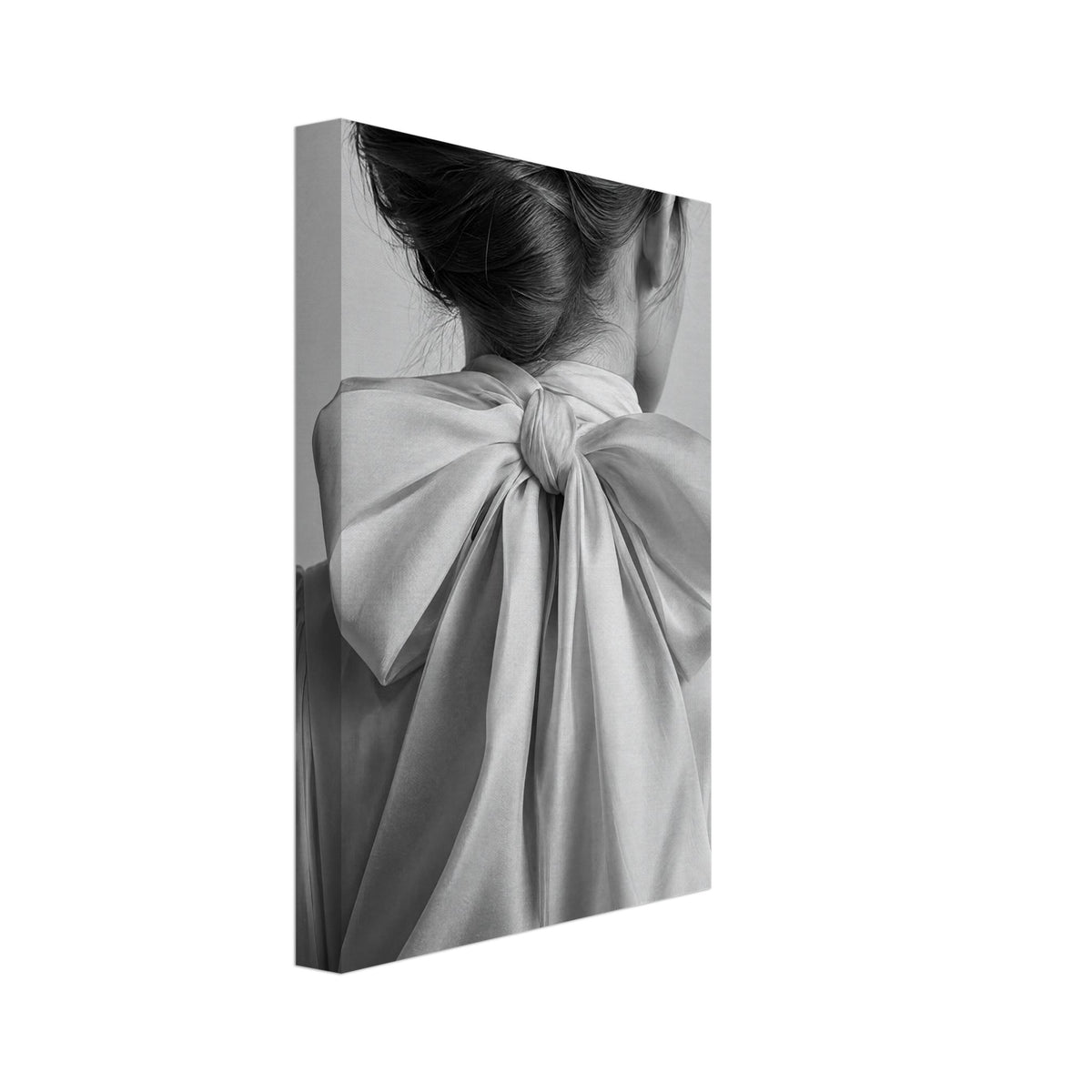 Oversized Bow Black And White Art Print – Canvas