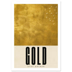 Stay Golden Gold Typography Poster – White Border