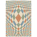 Harlequin Diamond Geometric – geometric wall art print by Printavelle – close-up