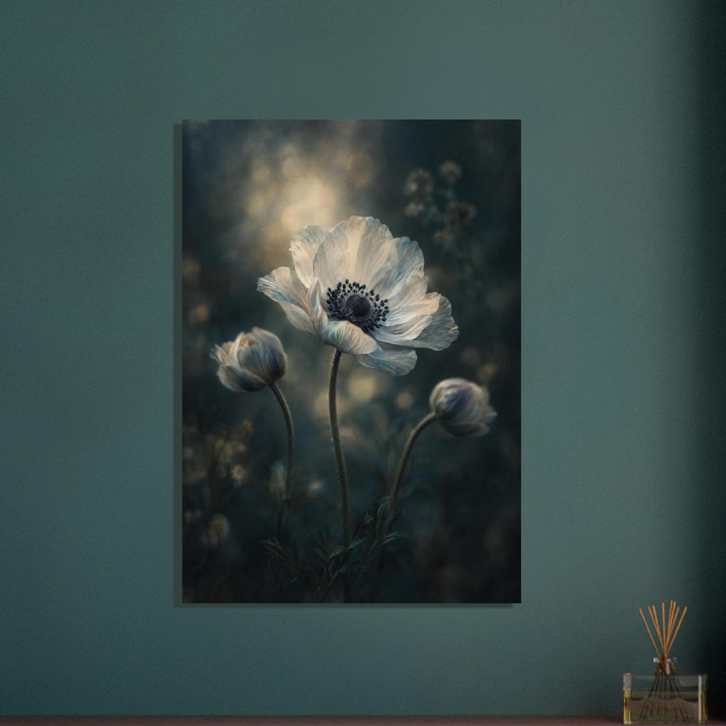 original abstract composition art print for the living room, soft painterly artwork on matte paper
