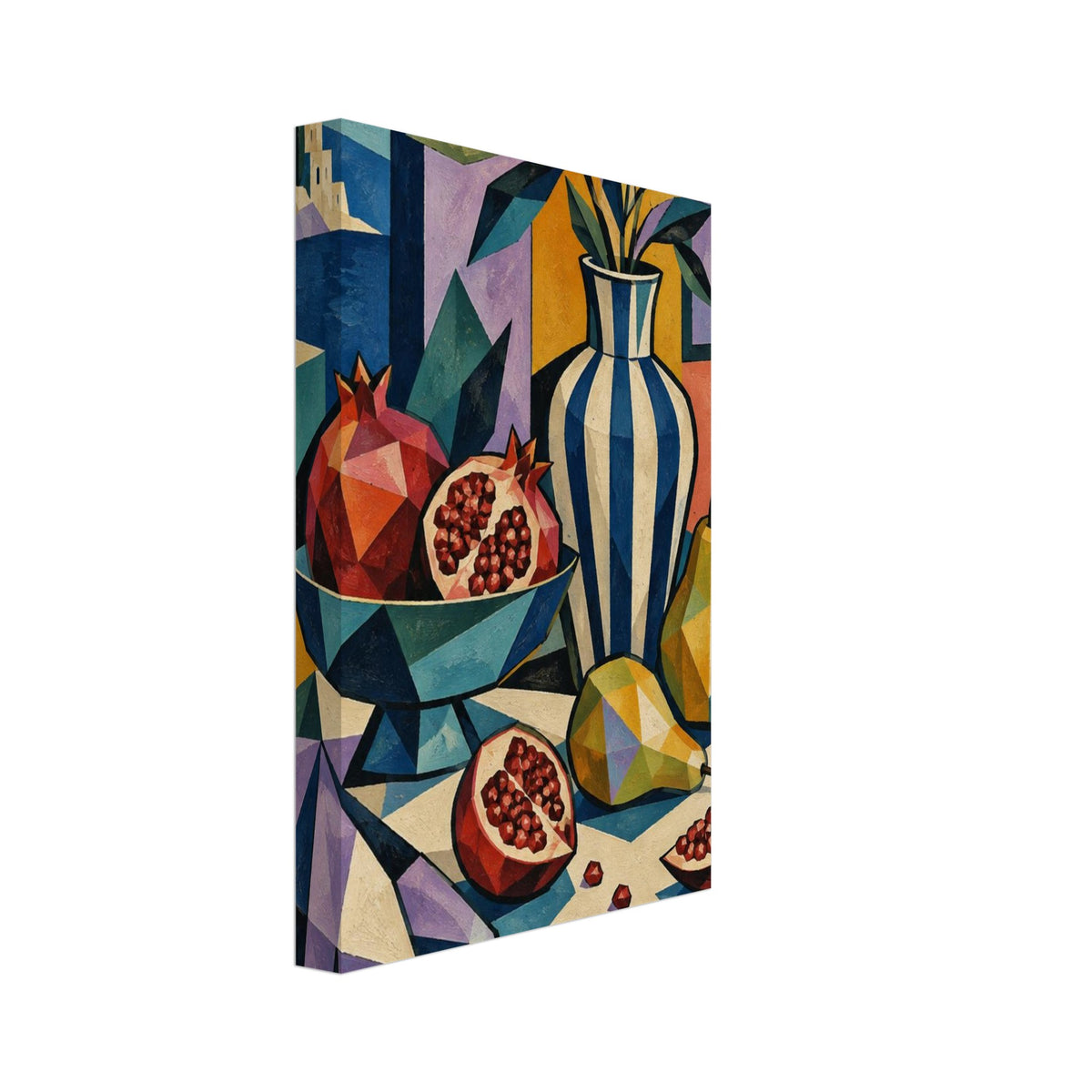 original abstract composition art print for the living room, soft painterly artwork on matte paper