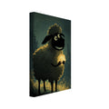 sheep art print for the living room, soft painterly artwork on matte paper